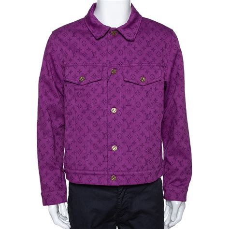 louis vuitton purple denim jacket.